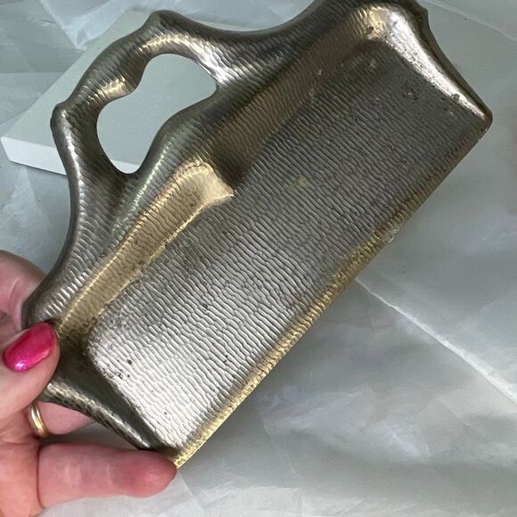 Antique silver plated crumb catcher waitstaff butlers - Picture 2 of 6